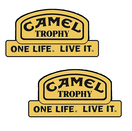 2x Camel Trophy One Life Aufkleber