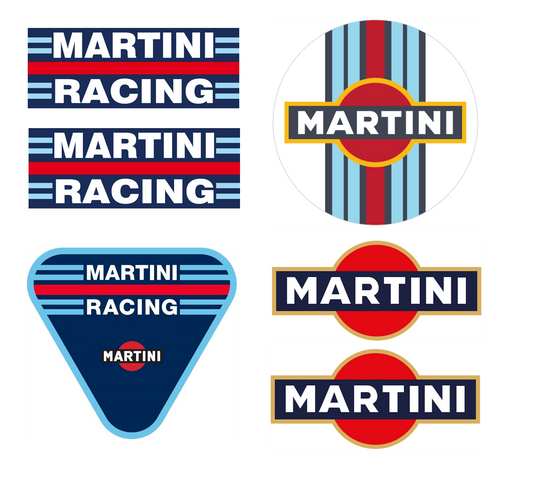 Martini Youngtimer Aufkleber Set