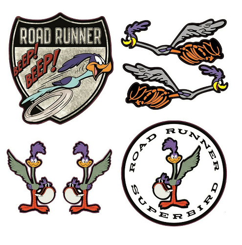 Road Runner Wappen Aufkleber Set