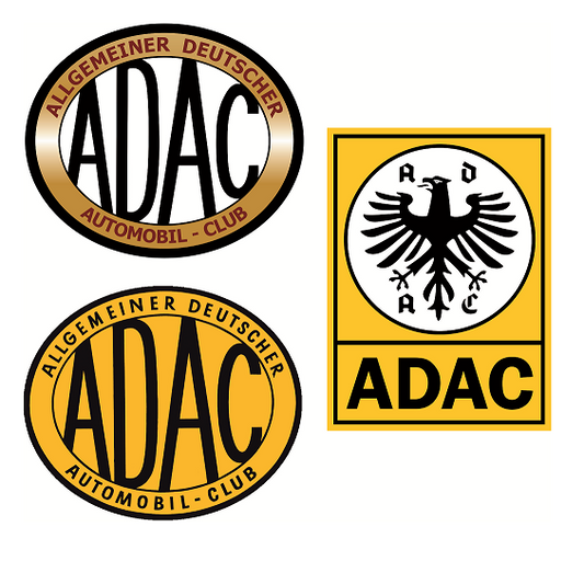 ADAC Plakette Aufkleber Set