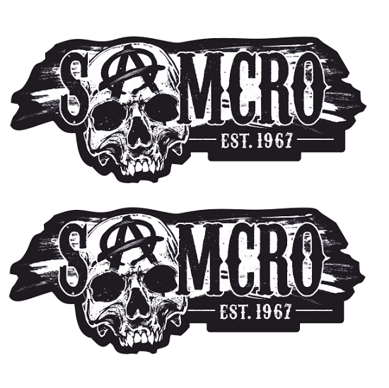 2x SOA Samcro Aufkleber