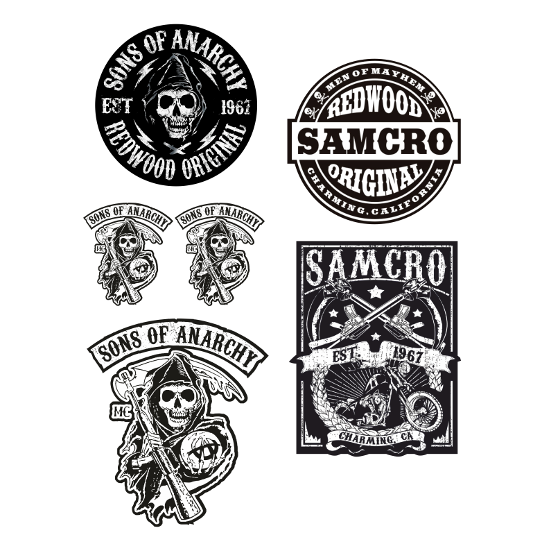 Sons of Anarchy Aufkleber Set